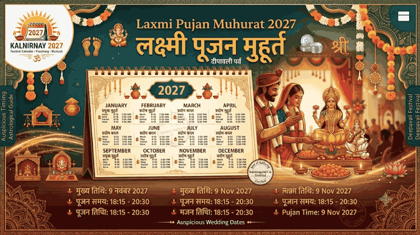 Laxmi Pujan Muhurat 2027